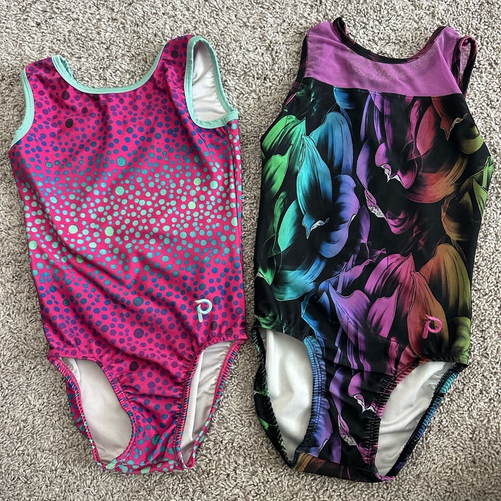 Lot of 2 Plum leotards AXS